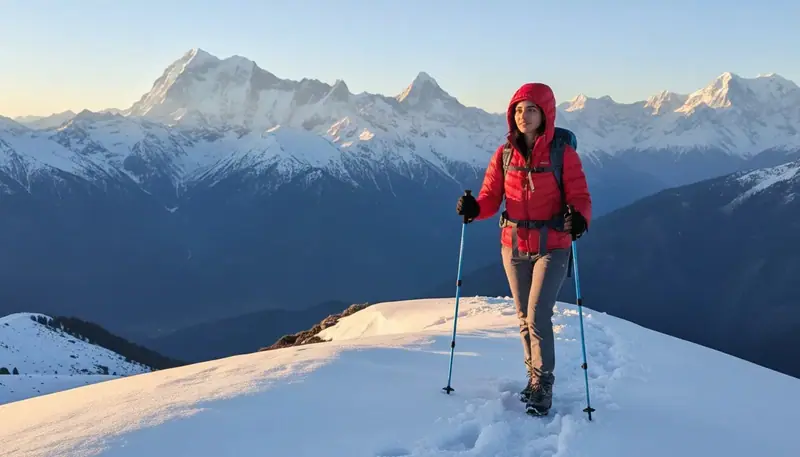 Pangarchulla peak trek chamoli – view 3