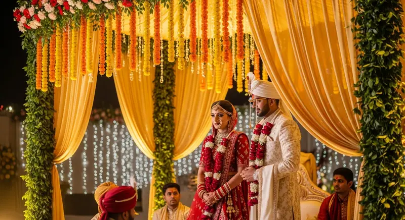 Zeremonie einer nordindischen Hindu-Hochzeit