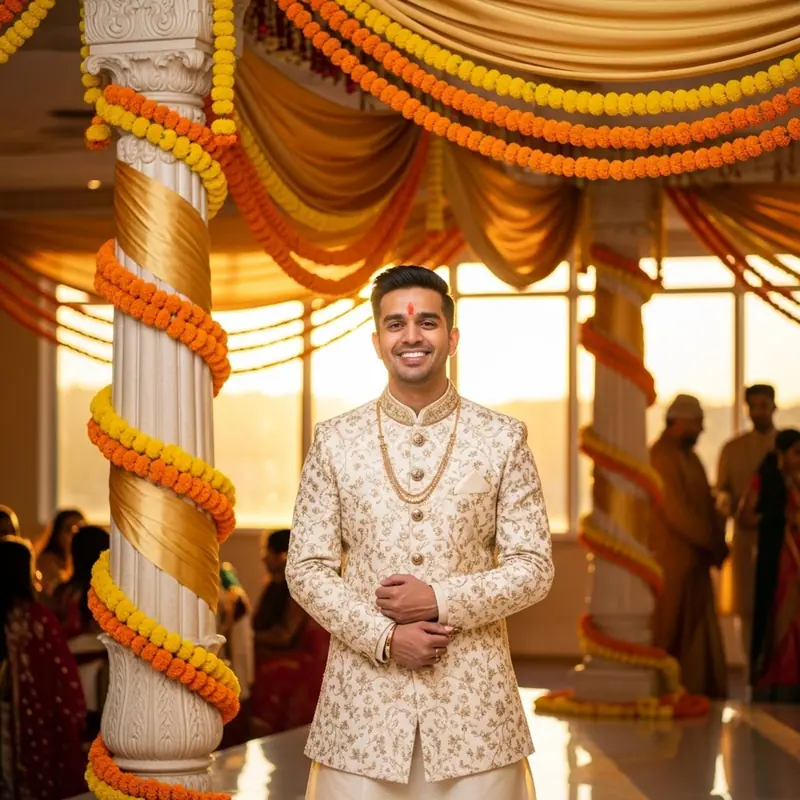 Nordindische hinduistische Hochzeit